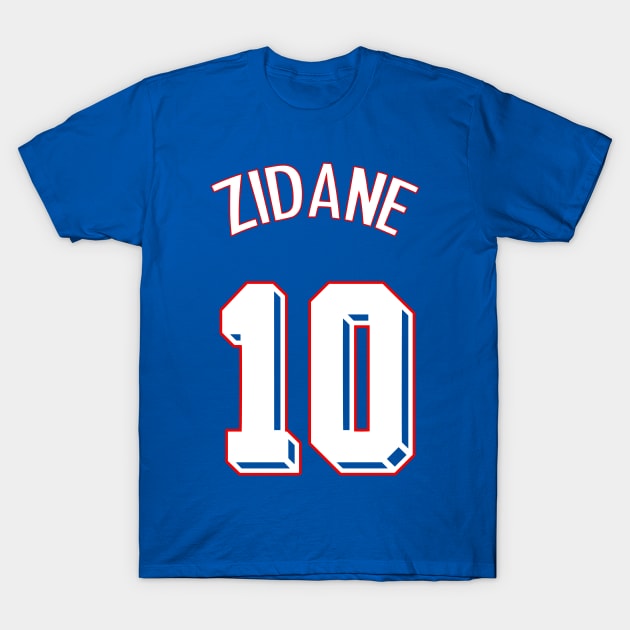 Zidane France 1998 jersey T-Shirt by Alimator